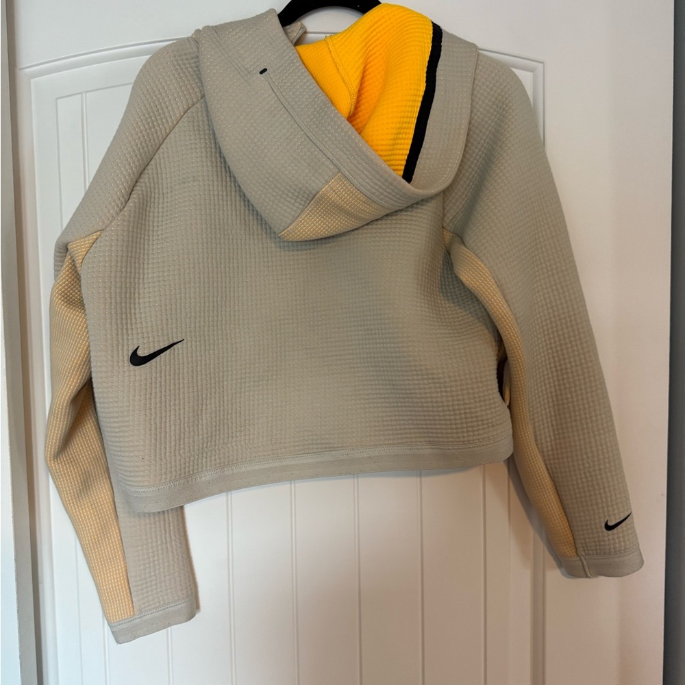 Nike Waffle Knit Jacket - Gray and Yellow